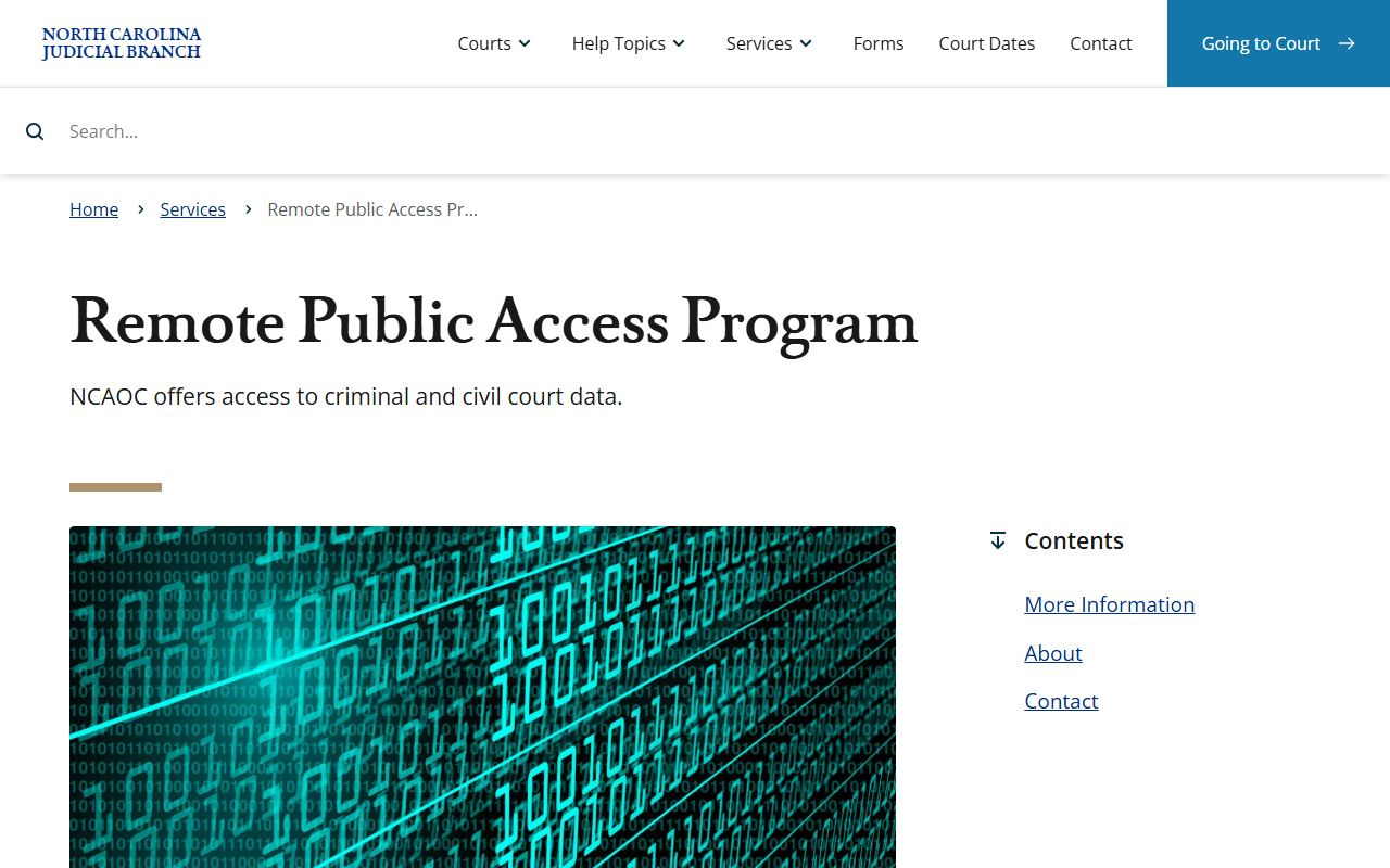 Hyde County Clerk of Superior Court remote public access source