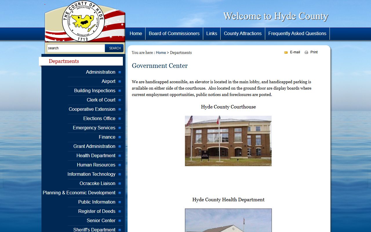 Hyde County court records government center source