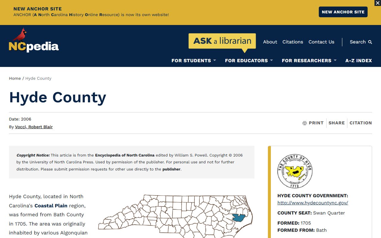Hyde County court records county profile