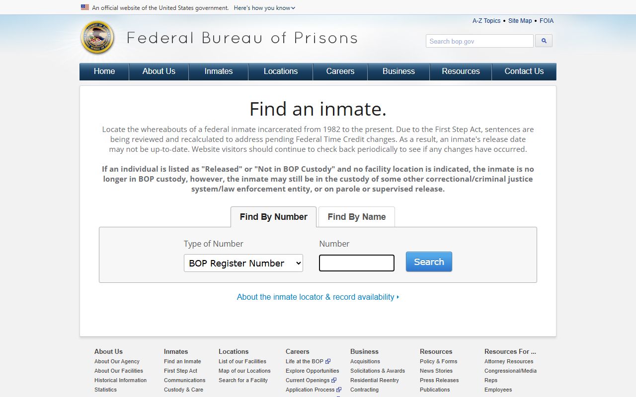 Hyde County inmate records federal inmate locator