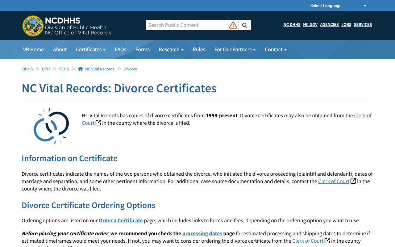 Hyde County probate records vital certificate distinction